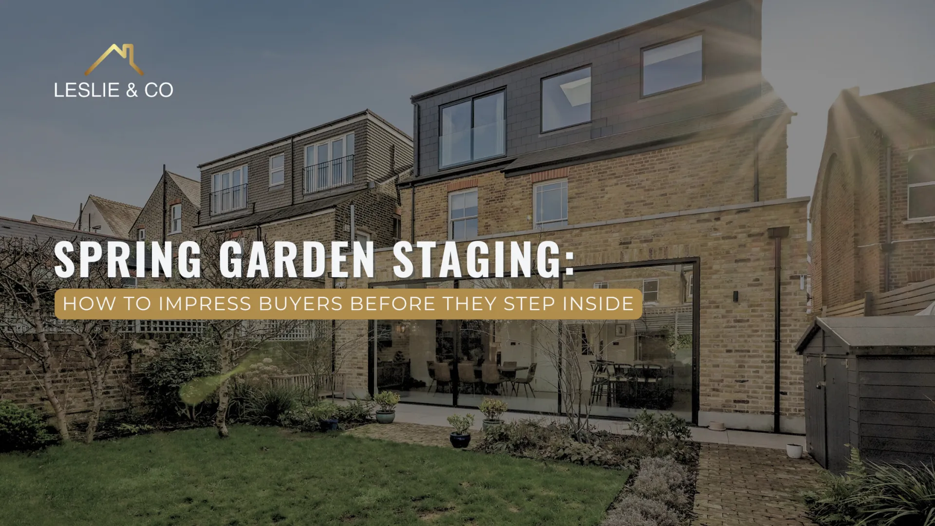 Spring Garden Staging: How to Impress Buyers Before They Step Inside