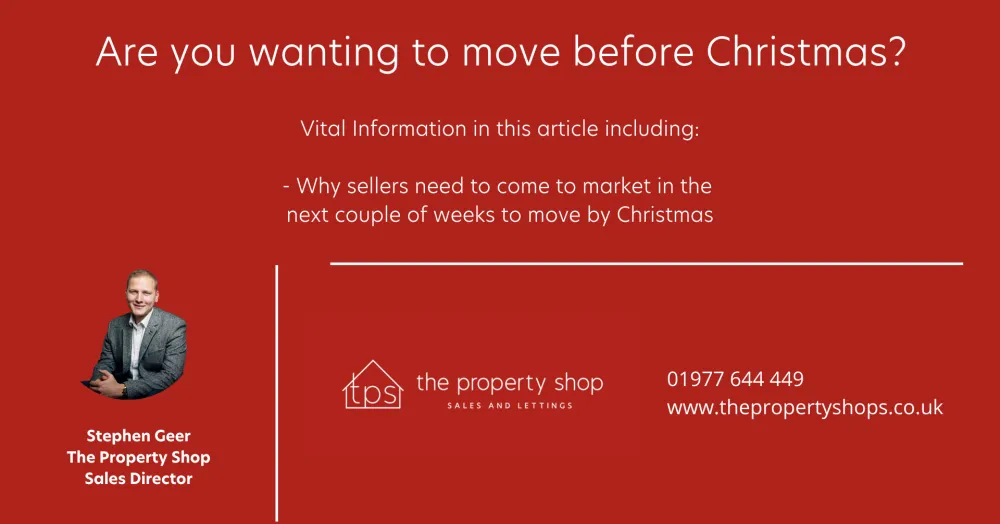Are You Needing to move before Christmas this year