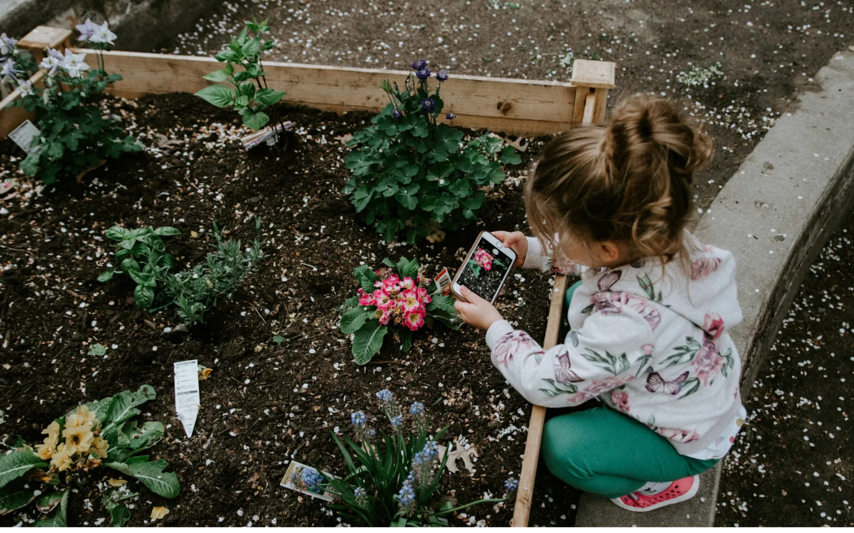 woman gardening